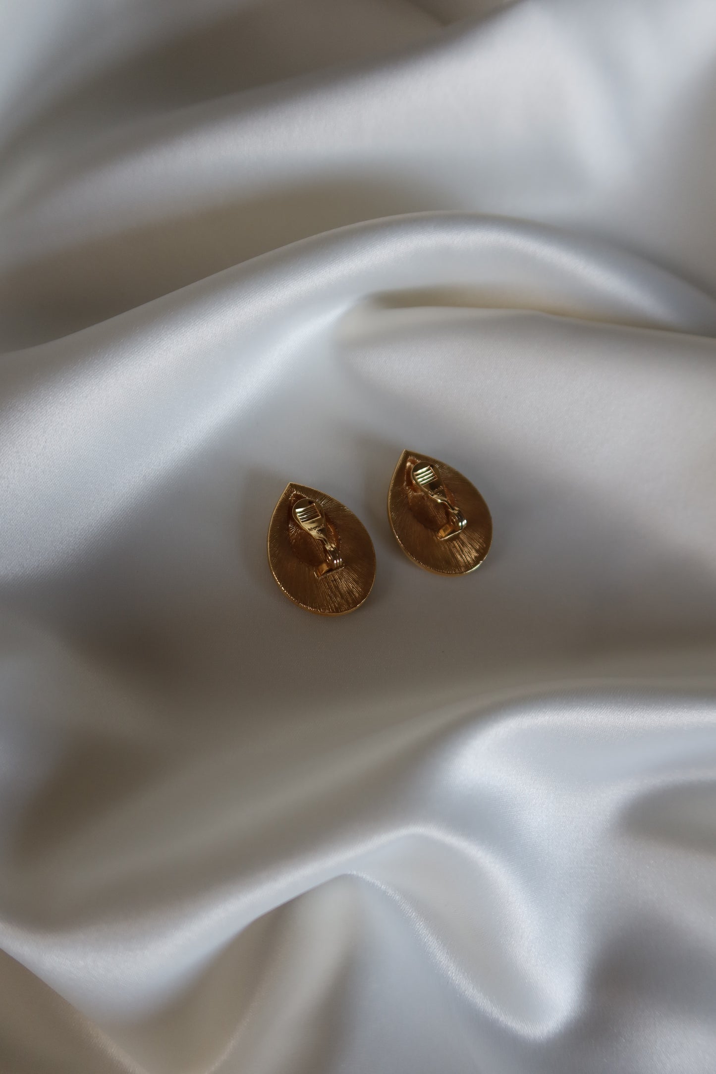 Monet - Gold Tone Oyster Shell Clip On Earrings