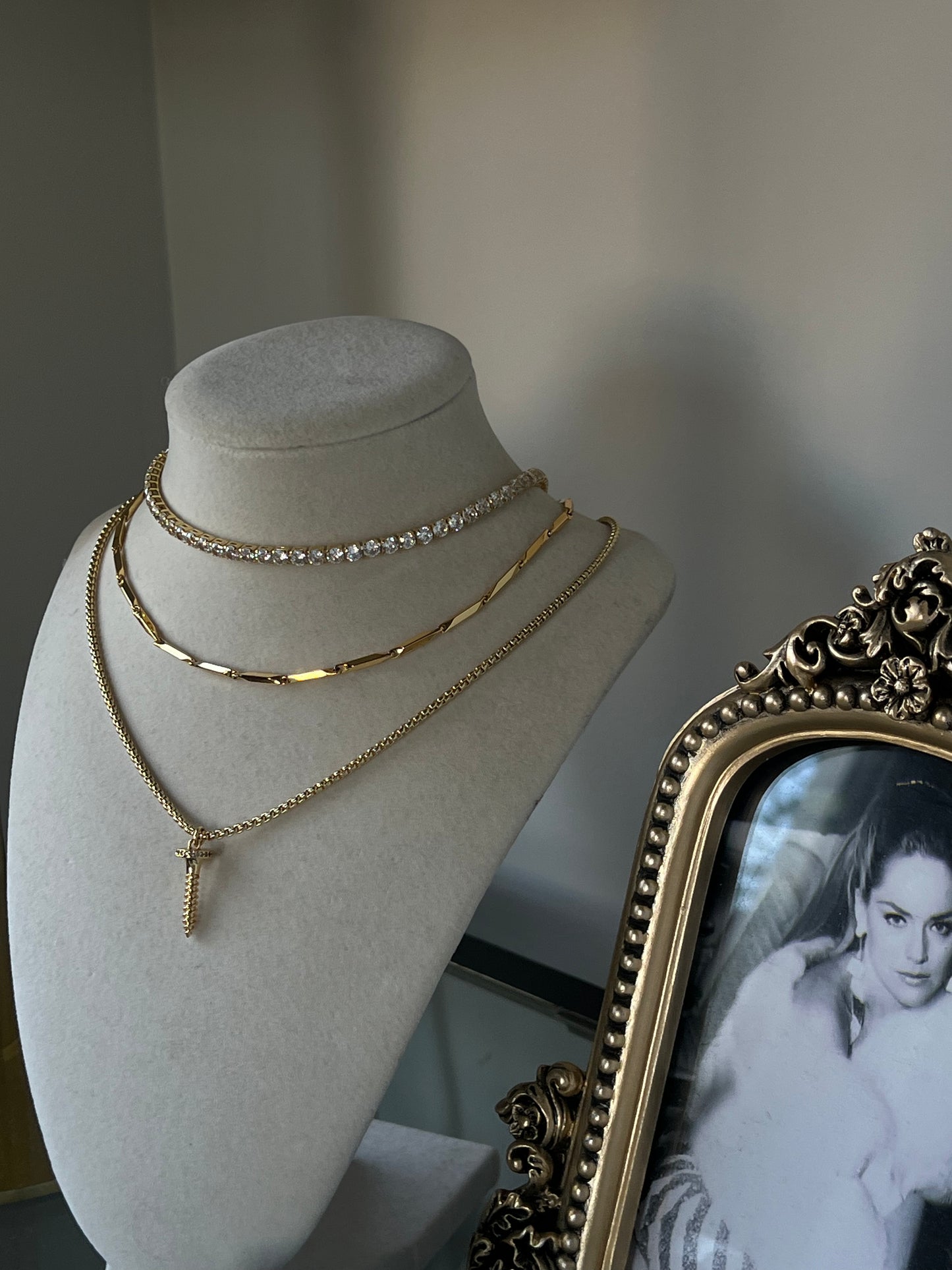 Angel Dust CZ Tennis Necklace (18k Gold Filled)